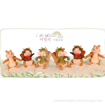 Miniature cute squirrel plush toys